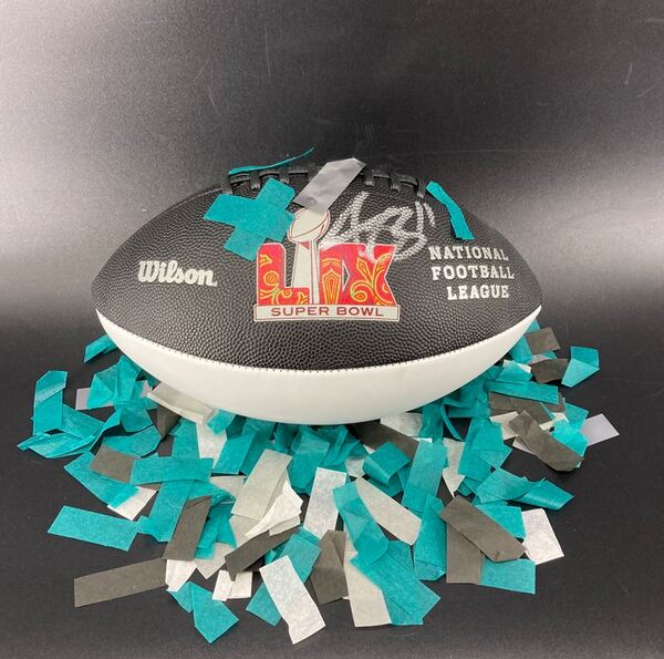 NFL - Eagles AJ Brown Signed Commemorative Super Bowl LIX Panel Ball Wit...