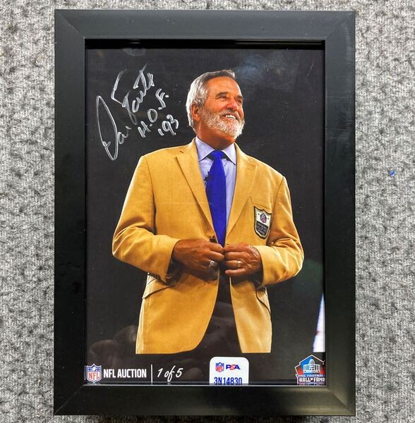 HOF - Chargers Dan Fouts NFL Auction Exclusive Signed 5x7 Photo Individu...