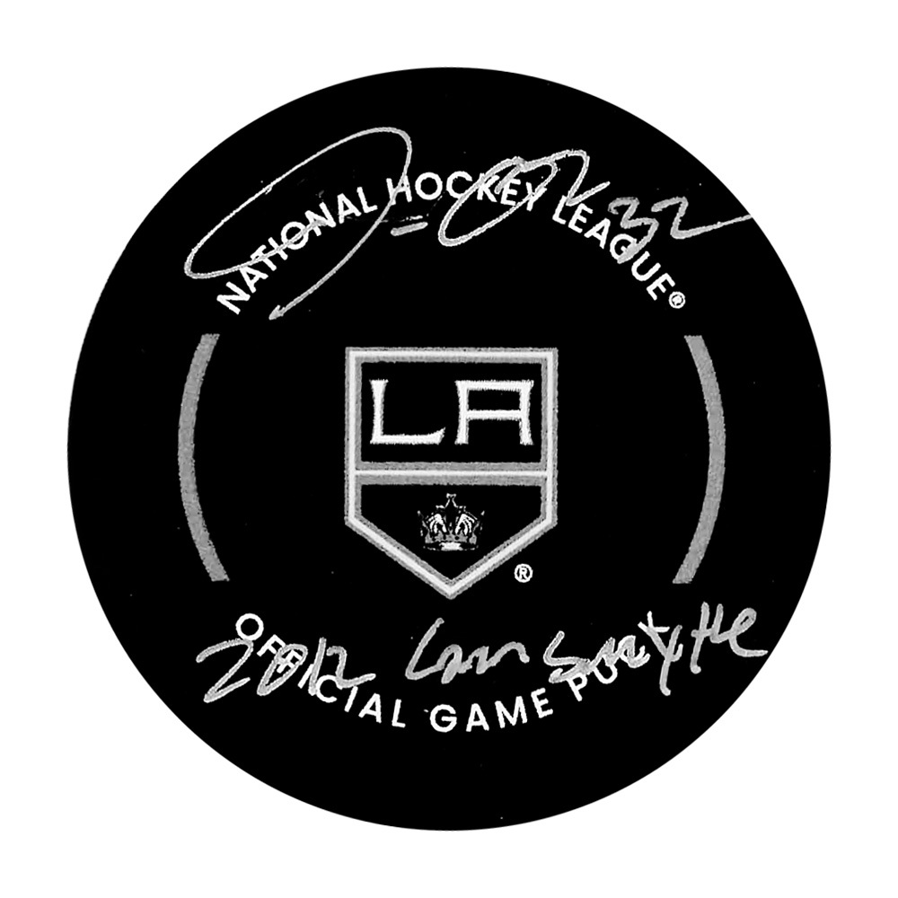 Jonathan Quick Autographed Los Angeles Kings Official Game Puck w/2012 CONN SMYTHE Inscription