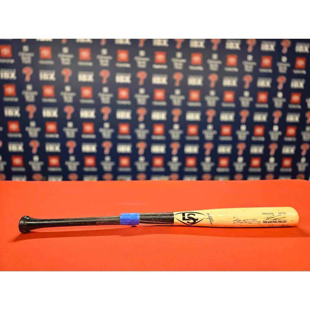 Kyle Schwarber Autographed Game-Used Broken Bat | Philadelphia