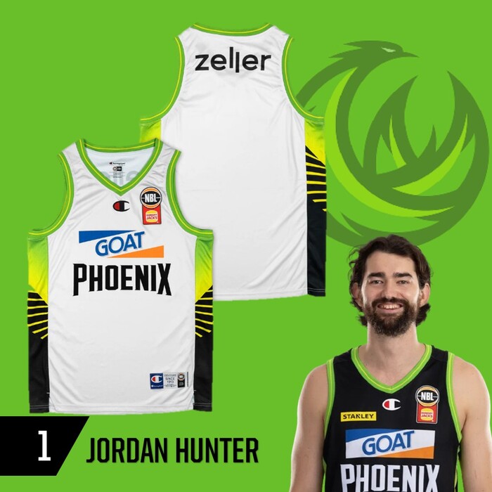 Photo of Jordan Hunter #1 S.E.M Phoenix 2025/26 NBA Game Worn Jersey