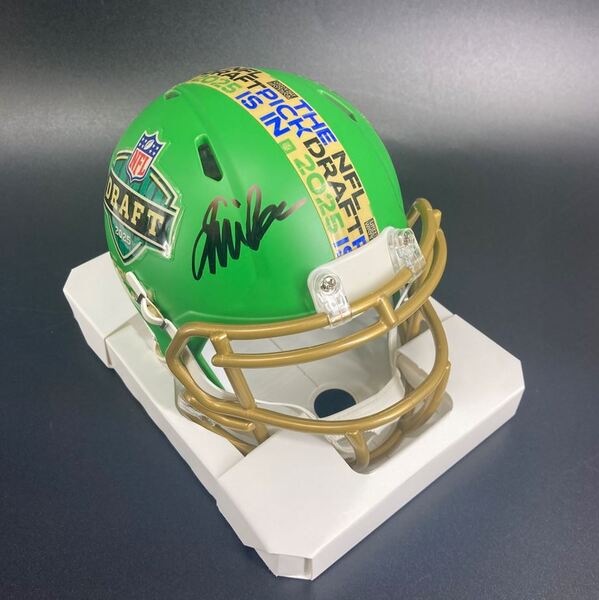 NFL - Seahawks Jalen Milroe Signed NFL Draft Mini Helmet