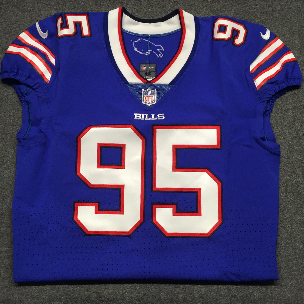 NFL Auction BILLS KYLE WILLIAMS SIGNED AUTHENTIC BILLS JERSEY SIZE 46