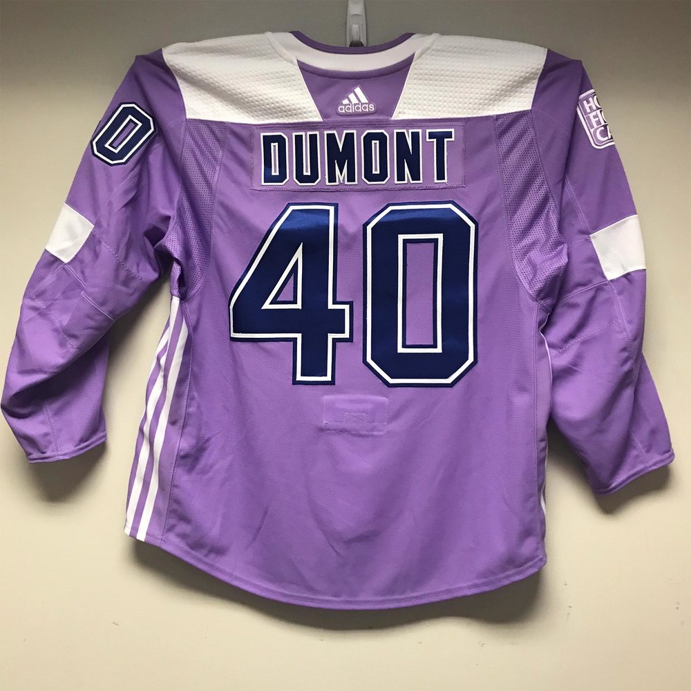 AHL Authentic Tampa Bay Lighting Hockey Fights Cancer Jersey Issued