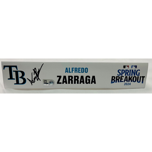 Spring Breakout Autographed Name Plate Alfredo Zarraga March 16
