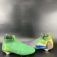 MCMC - Jets John Franklin-Myers Game Worn Custom Cleats Supporting Marty...