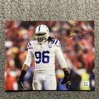 Colts - Denico Autry Signed 8x10 Photo