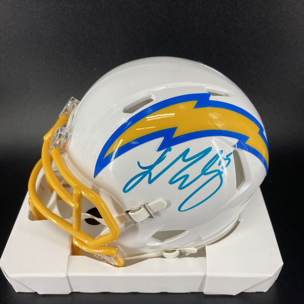 NFL - Chargers Ladd McConkey Signed Mini Helmet