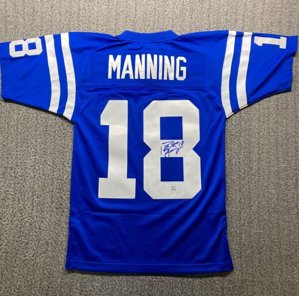 NFL - Colts Peyton Manning Signed Authentic Mitchell & Ness Jersey
