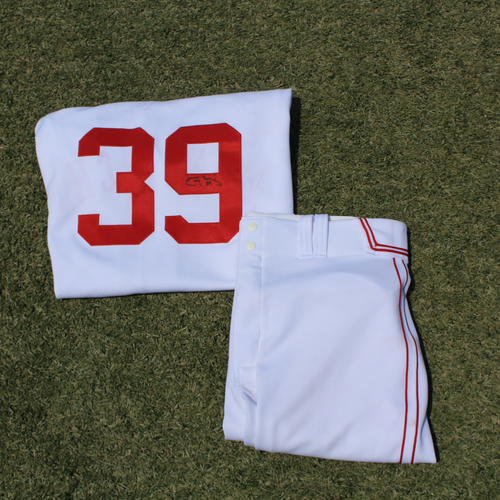 Game-Used & Autographed Monarchs Jersey & Game-Used Pants: Tony Pena Jr. #39 (DET @ KC 5/23/21) - Size 46