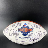 NFL - Multi Sign 2010 Pro Bowl Commemorative Panel Ball Signed By Over 3...