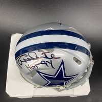 HOF - Cowboys Randy White Signed Mini Helmet with HOF 94 Inscription