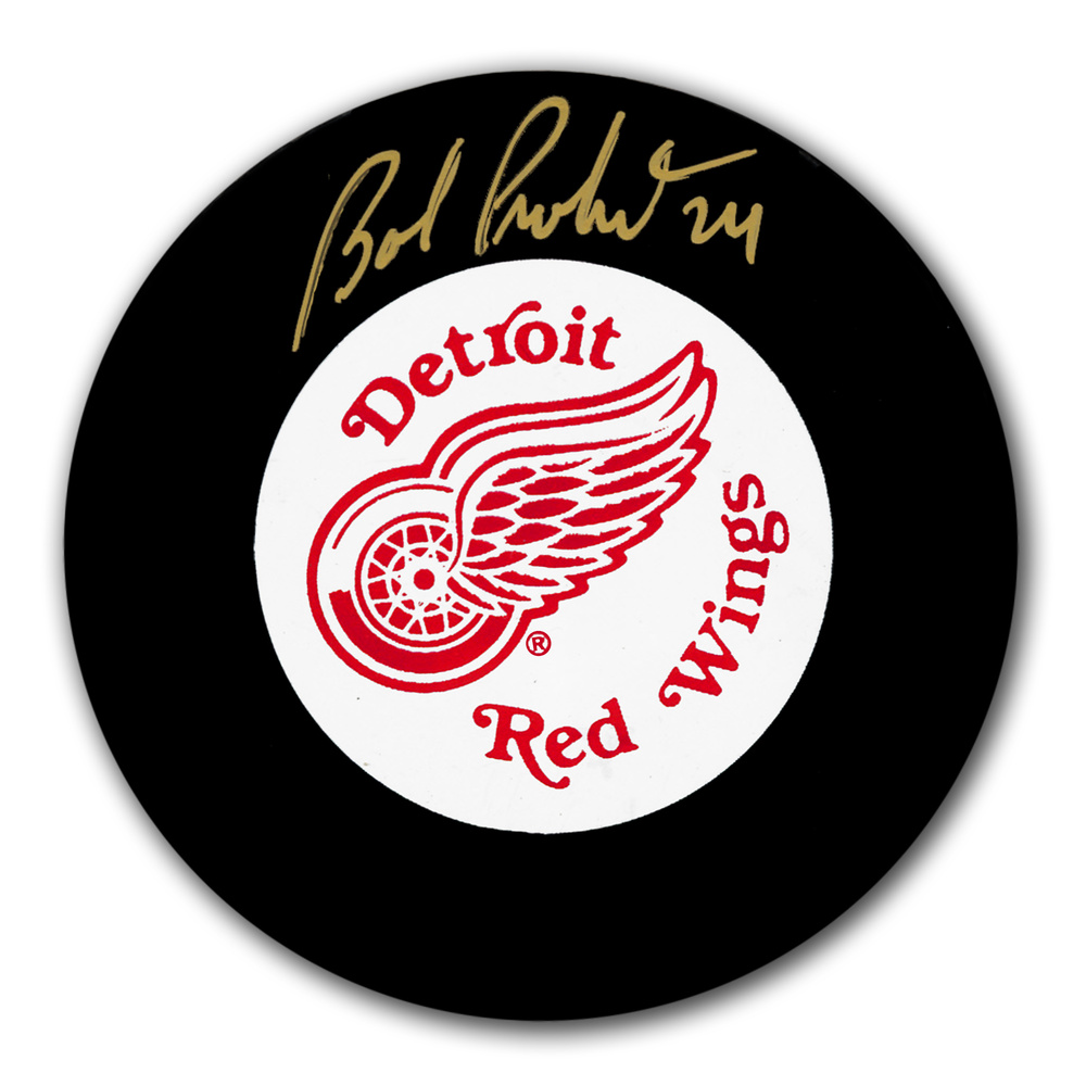 Bob Probert Detroit Red Wings Autographed Puck