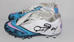 CHARGERS RYAN MATHEWS SIGNED GAME WORN CLEATS OCTOBER 2012