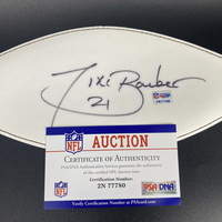 NFL - Giants Tiki Barber Signed White Panel