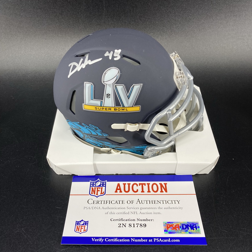 Buccaneers Devin White Signed Superbowl LV Mini Helmet The official