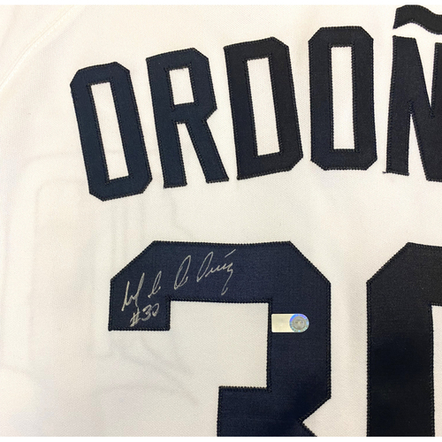 Magglio Ordoñez #30 Detroit Tigers Autographed Home Jersey