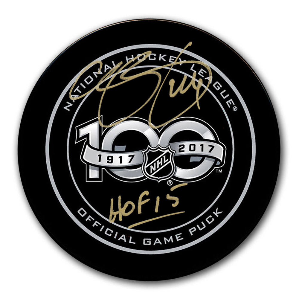 Chris Pronger NHL Top 100 HOF Autographed Puck