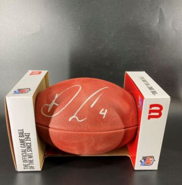 NFL - Vikings Dalvin Cook Signed Authentic Football