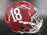 NFL - Alabama Replica NFL Draft Speed Helmet Signed by Bryce Young and W...