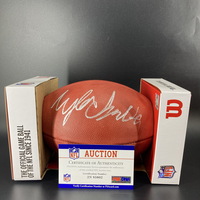 NFL - Cowboys Tyler Smith Signed Authentic Football