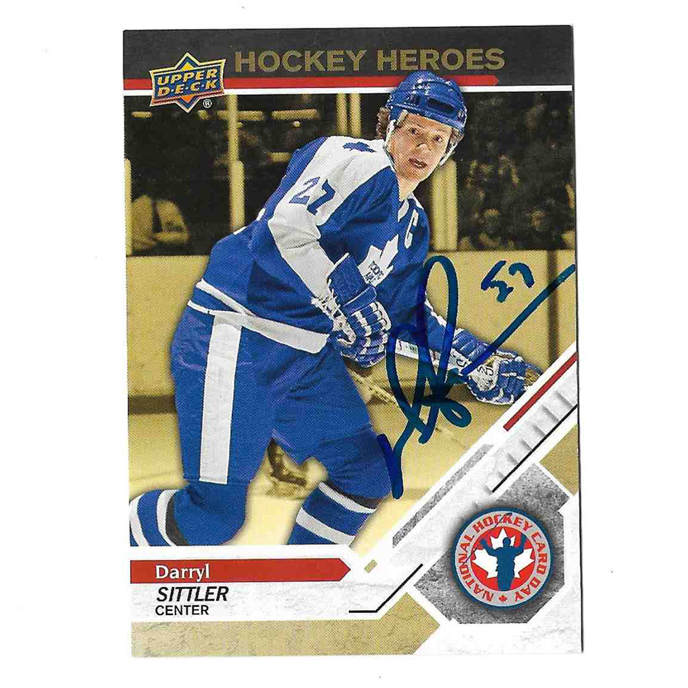 Darryl Sittler Autographed 2019 Upper Deck Hockey Day in Canada Card