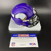 NFL - Vikings JJ McCarthy Signed Mini Helmet