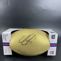 NFL - Packers Mathew Golden Signed Gold Composite Football