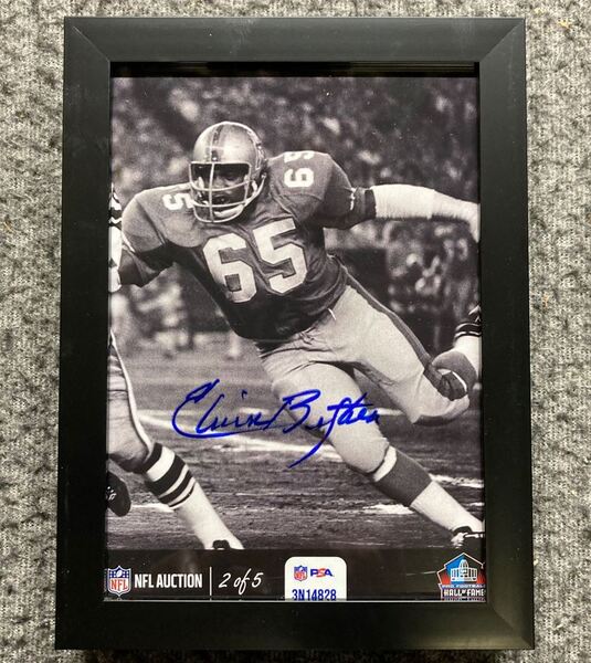 HOF - Oilers Elvin Bethea NFL Auction Exclusive Signed 5x7 Photo Individ...