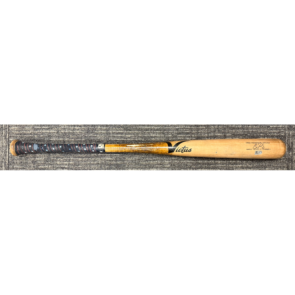 Cal Raleigh Game Used Broken Bat - Single to LF Riley Greene vs. Tarik ...