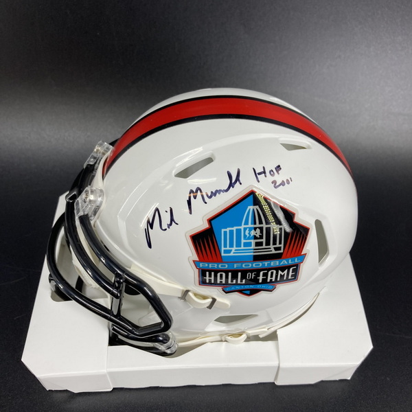 HOF - Oilers Mike Munchak Signed HOF Mini Helmet