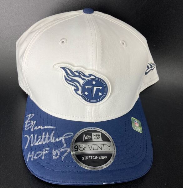 HOF - Titans Bruce Matthews Signed Hat