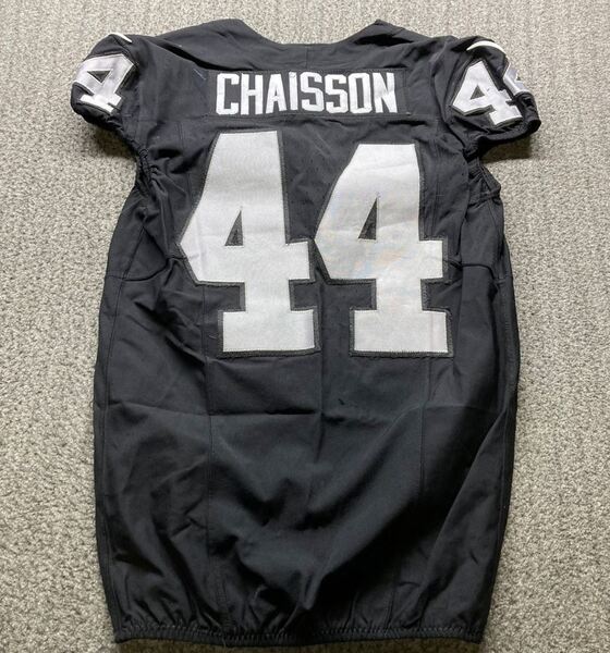 STS - Raiders K'Lavon Chaisson Game Used Jersey (11/24/24) Size 44 with ...