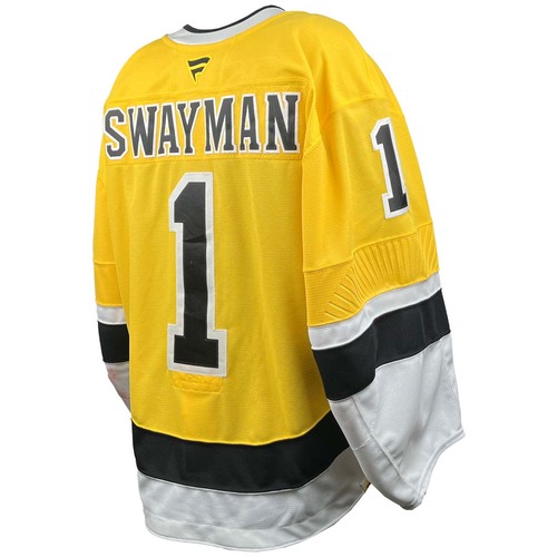 Photo of Game-Used 2025-2026 Season Stadium Series Style Hockey Jersey - Alternate Set 2 - Jeremy Swayman