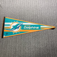 Dolphins - Derrick Shelby Signed Felt Pennant