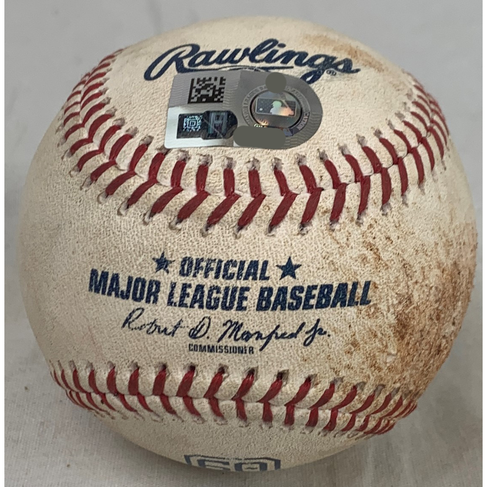 2022 Game Used Baseball Pitcher Justin Verlander Batters Whit 