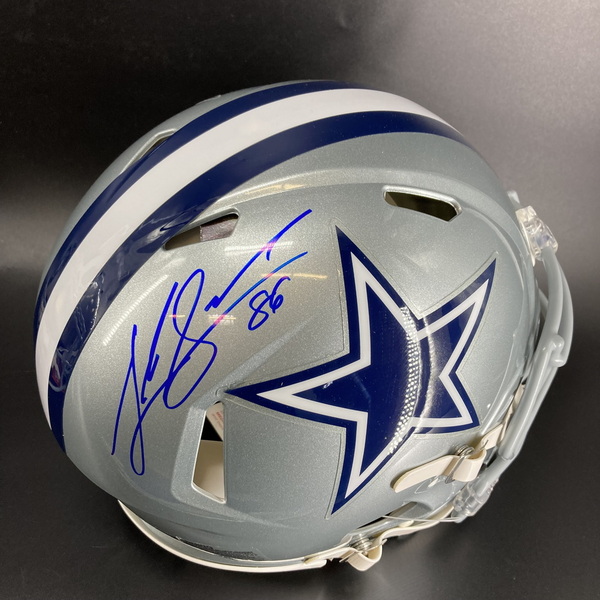 NFL - Cowboys Luke Schoonmaker signed Authentic Speed Helmet