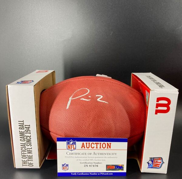 NFL - Patriots Pierre Strong Signed Authentic Football