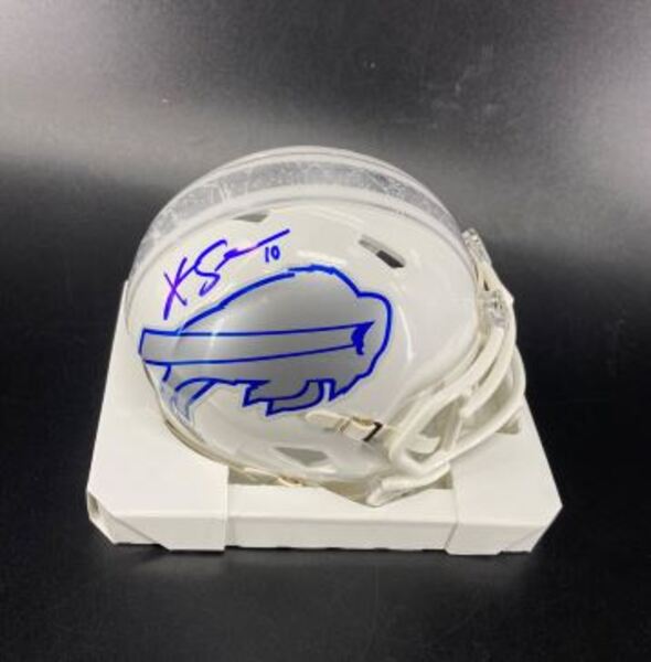 Bills - Bills Khalil Shakir Signed Rivalry Mini Helmet