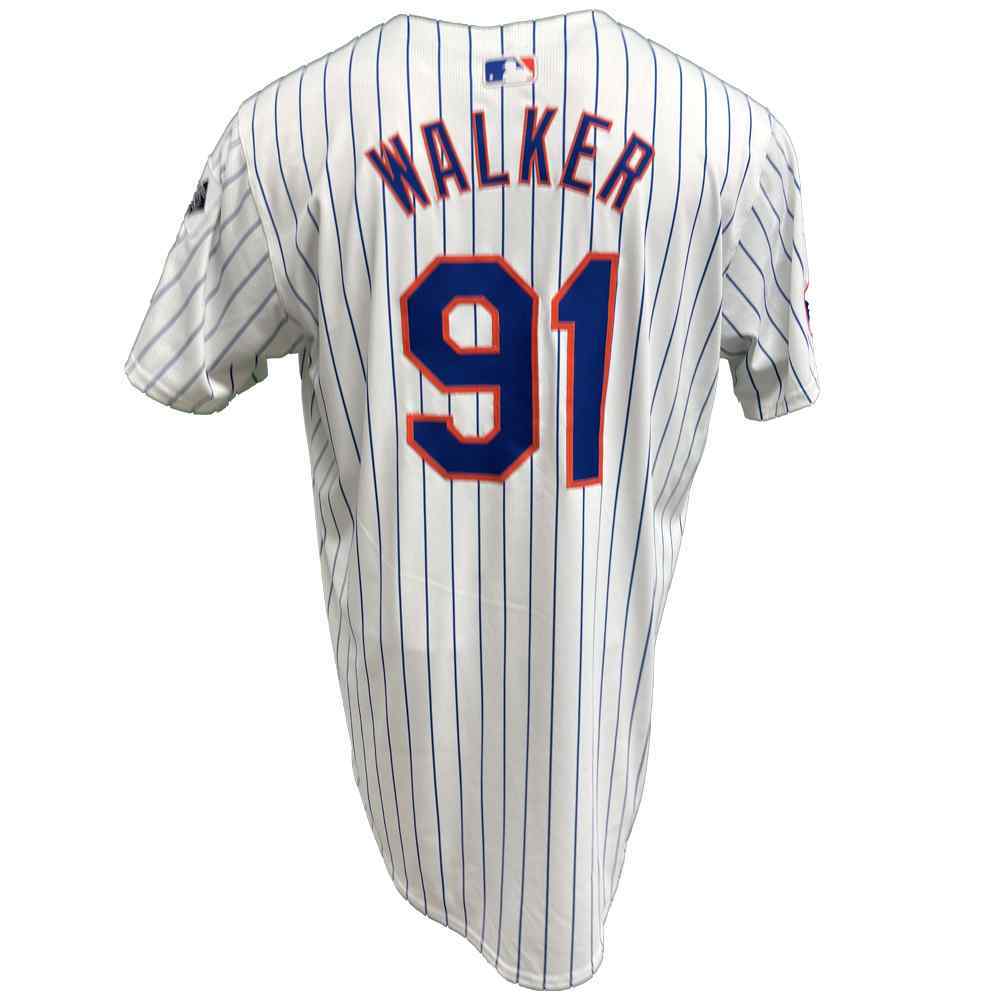 Josh Walker #91 - Game-Used White Pinstripe Jersey - 2.1 IP