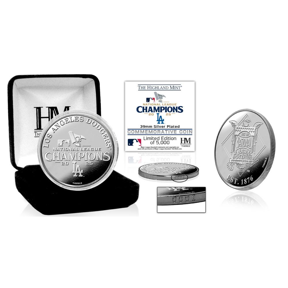 Los Angeles Dodgers 2025 National League Champions Silver Coin LE