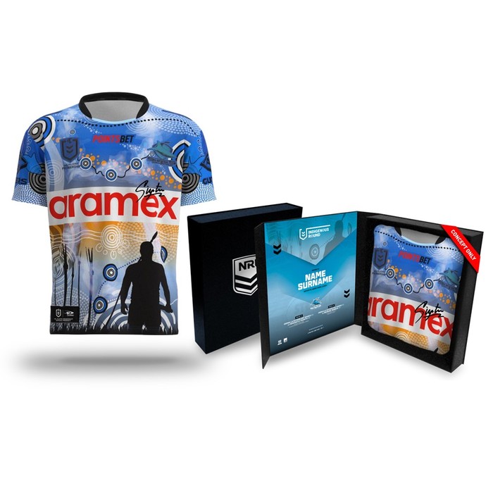 Sione Katoa Cronulla-Sutherland Sharks Indigenous Round Signed Jersey 
