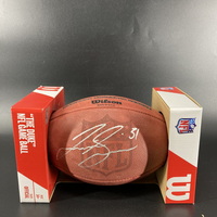 NFL - Broncos Justin Simmons Signed Authentic Football with Pro Bowl Logo