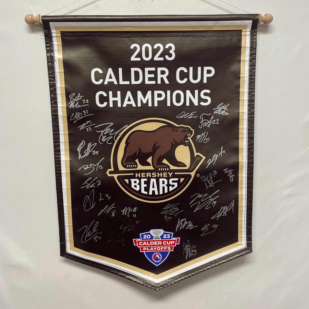 2023 Hershey Bears Calder Cup Champions Team-Signed Banner