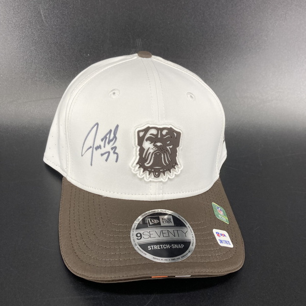 HOF - Browns Joe Thomas Signed 2025 Training Cap Hat