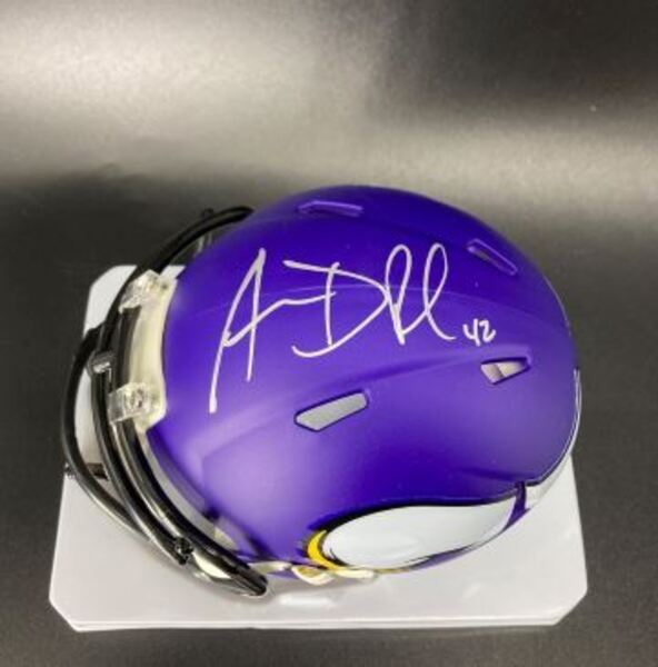 NFL - Vikings Andrew DePaola Signed Mini Helmet