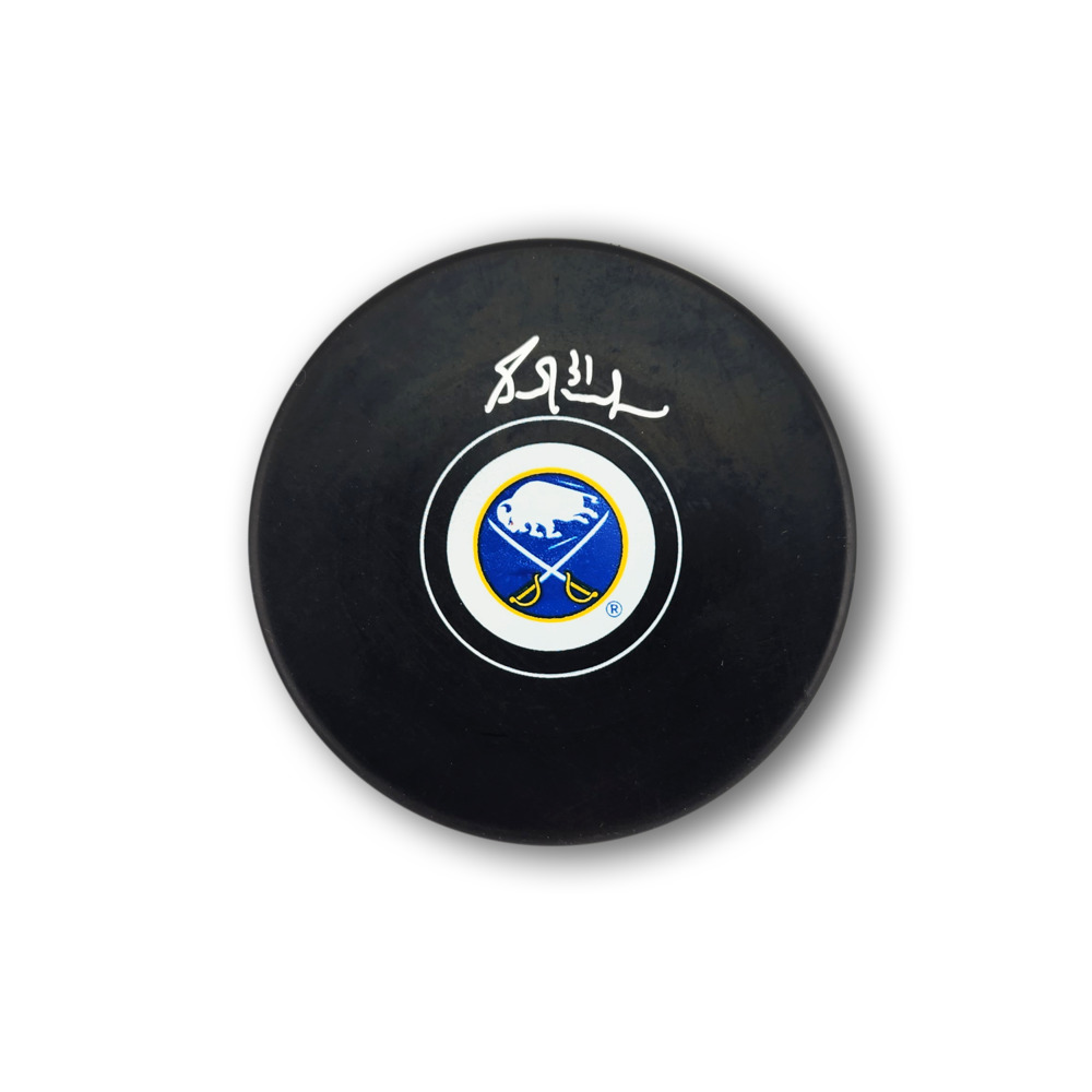Grant Fuhr Autographed Buffalo Sabres Hockey Puck