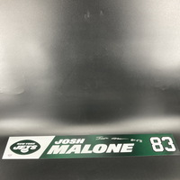Jets - Josh Malone Signed Locker Name Plate