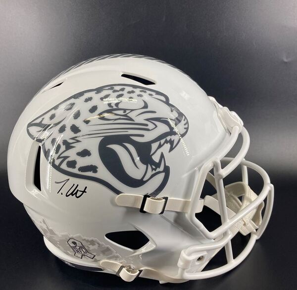 NFL - Jaguars Travis Hunter Signed STS Replica Speed Helmet