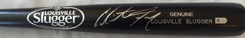 Photo of Clint Frazier Autographed Louisville Slugger Bat